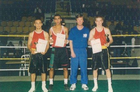Юрий Форман (слева от меня) Чемпион Израиля 1998 г.